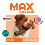 Petisco Max Bone para C es Adultos Porte M dio e Grande Carne e Bacon 80g  4