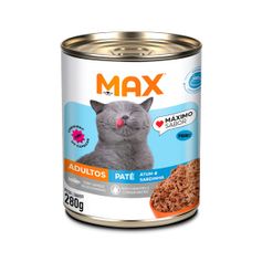 Ração Úmida Max Patê para Gatos Adultos Atum e Sardinha 280g