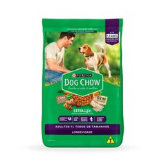 Ração Seca Dog Chow Longevidade para Cães Idosos Carne, Frango e Arroz 15kg