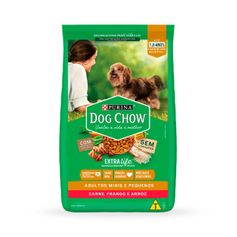 Ração Seca Dog Chow para Cães Adultos Porte Mini e Pequeno Carne, Frango e Arroz 15kg