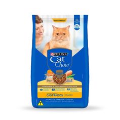 Ração Seca Cat Chow Defense Plus para Gatos Castrados Frango 2,7kg