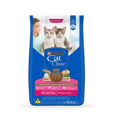 Ração Seca Cat Chow Defense Plus para Gatos Filhotes Frango e Leite 2,7kg