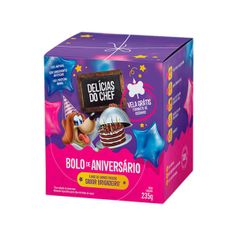 Bolo de Aniversário Pet Nutrition Delícias do Chef para Cães Adultos Brigadeiro 235g