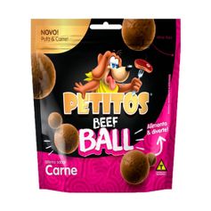 Petisco Pet Nutrition Petitos Beef Ball para Cães Carne 60g