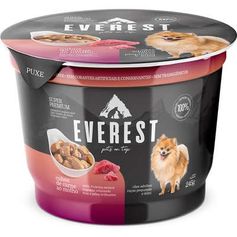 Combo Ração Úmida Everest para Cães Adultos Porte Mini e Pequeno Cubos de Carne ao Molho 245g – Contém 12 unidades