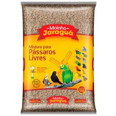 Ração Moinho Jaraguá Mistura para Pássaros Livres 4kg