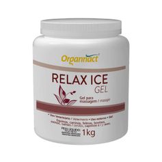 Gel para Massagem Organnact Relax Ice Gel para Equinos, Caninos, Felinos, Bovinos, Ovinos, Suínos, Caprinos e Aves 1kg