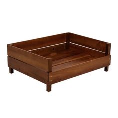 Cama Beethoven de Madeira para Cães Porte Pequeno Verniz 24x50x66cm
