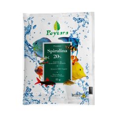 Ração Poytara Spirulina 20% para Peixes Sachê 15g