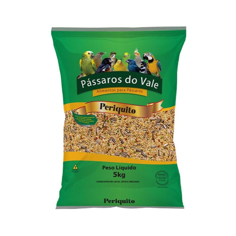 Ra  o P ssaros do Vale Mistura para Periquito 5kg 0