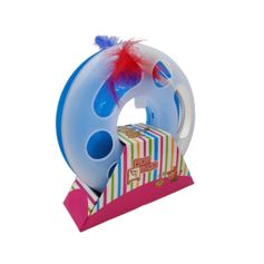 Brinquedo Bom Amigo Circle Circuito Divertido para Gatos Azul
