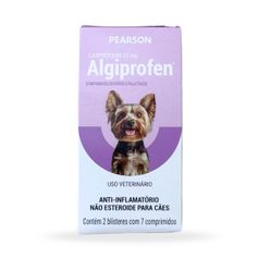 Anti-Inflamatório Pearson Algiprofen 22mg para Cães até 5kg - Contém 14 comprimidos