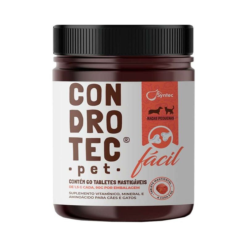 suplemento-syntec-condrotec-pet-facil-para-caes-e-gatos-porte-pequeno-1-5g-contem-60-tabletes-1 jpg