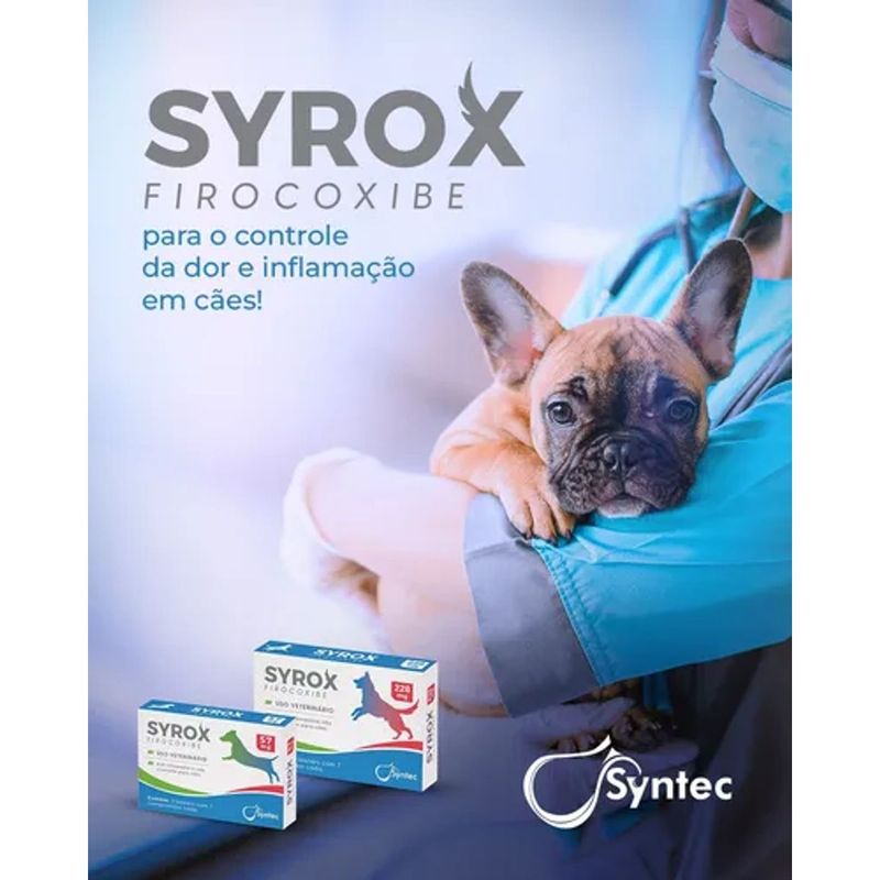 Anti-Inflamat rio Syntec Syrox para C es 57mg - Cont m 14 comprimidos 1
