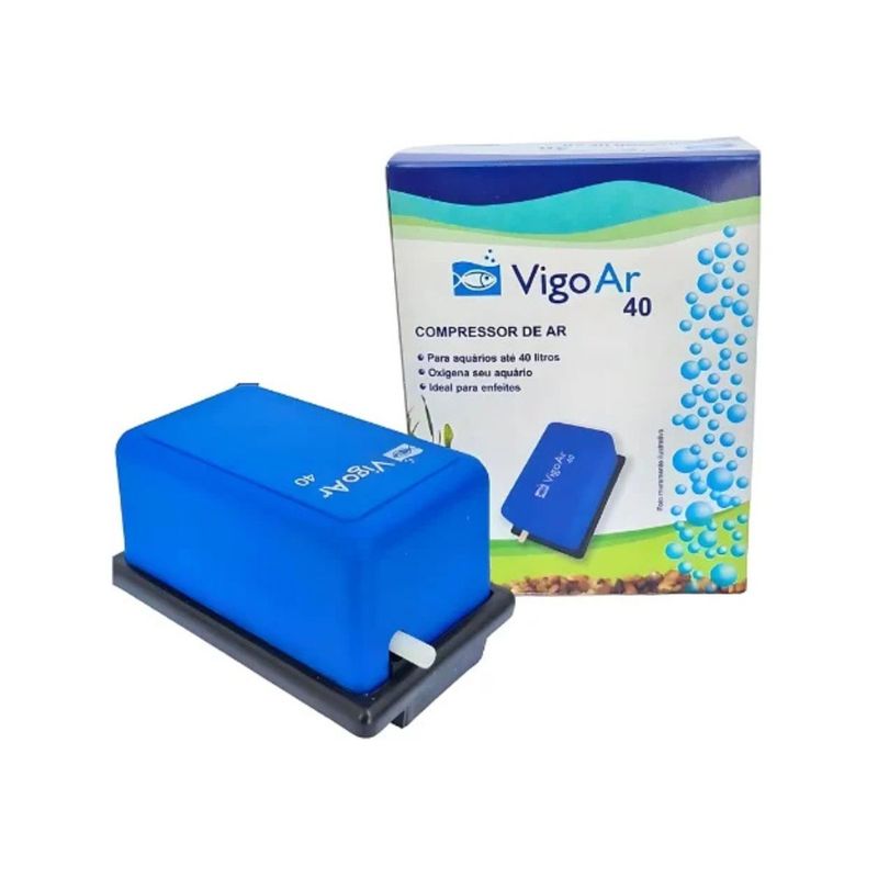 Compressor de Ar Vigo Ar 40 com 1 sa da para Aqu rios 220v 0