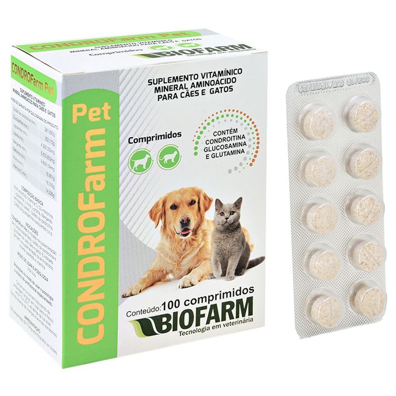suplemento-biofarm-condrofarm-pet-para-caes-e-gatos-contem-100-comprimidos-1 jpg