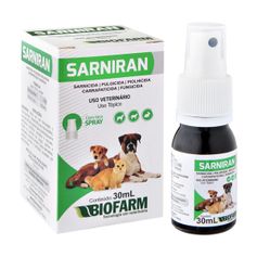 Sarnicida Biofarm Sarniran para Cães e Gatos 30ml