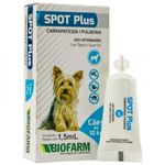 Antipulgas Biofarm Spot Plus On 1 5ml para C es at  10kg - Cont m 1 pipeta  0