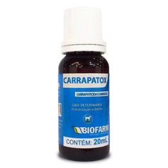 Carrapaticida Biofarm Carrapatox para Bovinos, Equinos, Ovinos e Caprinos 20ml