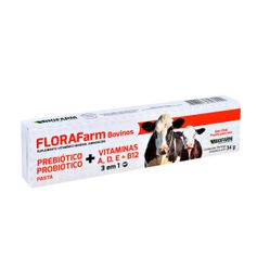 Suplemento Biofarm Florafarm para Bovinos 34g - Contém 1 seringa