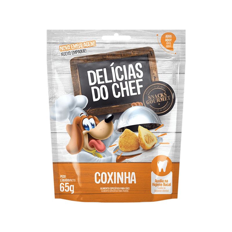 Petisco Pet Nutrition Del cias do Chef para C es Coxinha 65g 0