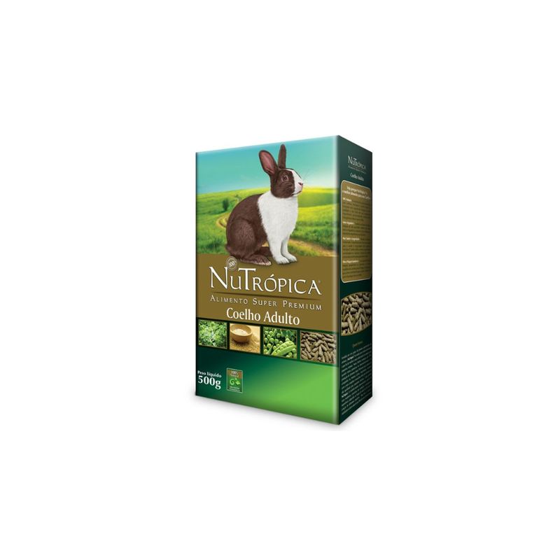 Ra  o Nutr pica para Coelho Adulto 500g 0