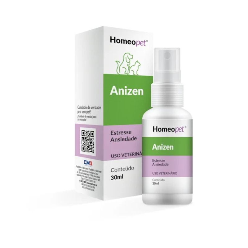 Sistema de Terapia Homeopet Anizen para C es e Gatos 30ml 0