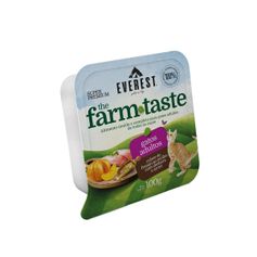 Ração Úmida Everest The Farm Taste para Gatos Adultos Cubos de Frango, Abóbora e Arroz 100g