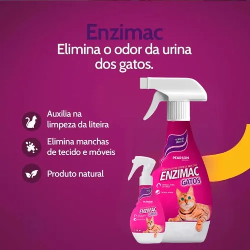 Eliminador de Odores e Manchas Labgard Enzimac Spray para Gatos 500ml 2