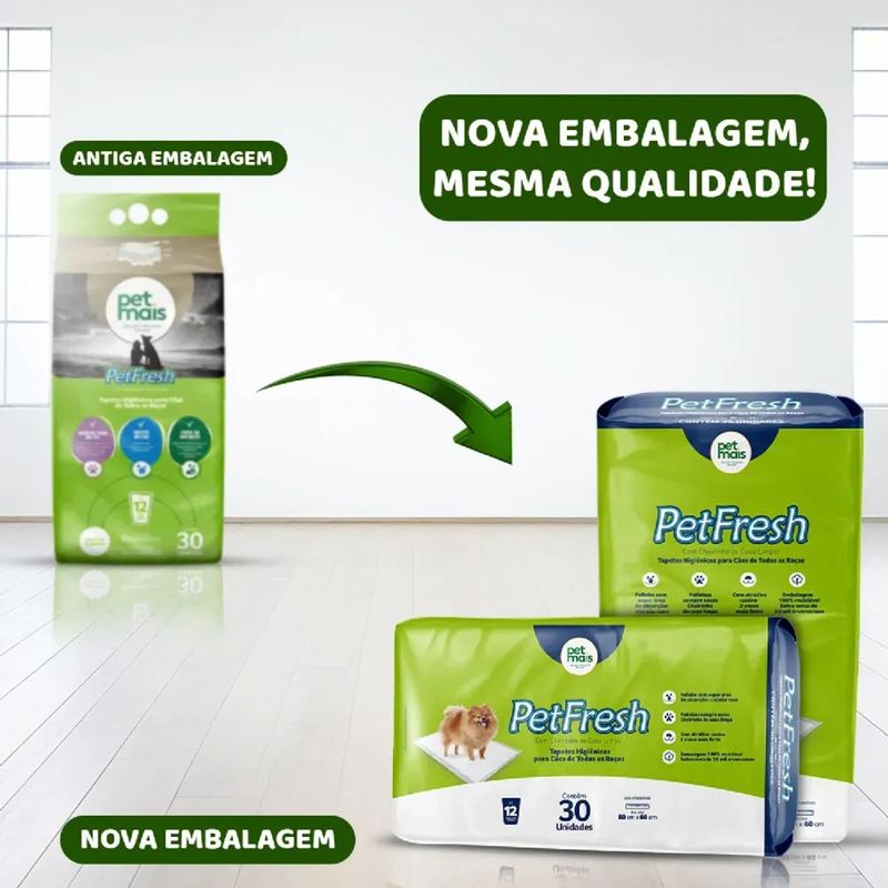 Tapete Higi nico Petmais Petfresh para C es 80x60cm - Cont m 30 unidades 4
