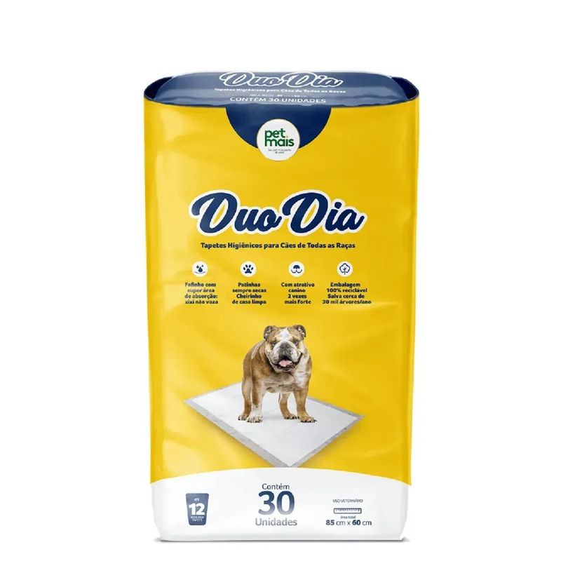 Tapete Higi nico Petmais Duo Dia para C es 85x60cm - Cont m 30 unidades 0