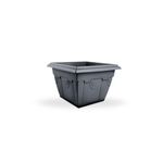 Vaso Nutriplan Floreira Romano Quadrado de Pl stico para Plantas Cor Preto N1 0