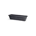Vaso Nutriplan Jardineira Romano de Pl stico para Plantas Cor Preto 50cm 0