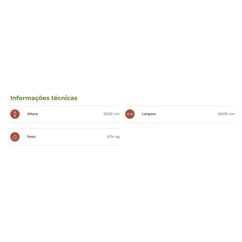 Placa Nutricoco para Jardim Vertical 20x60x3cm 1