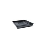 Prato Nutriplan Floreira Romano Quadrado de Pl stico para Vaso Cor Preto N1 0
