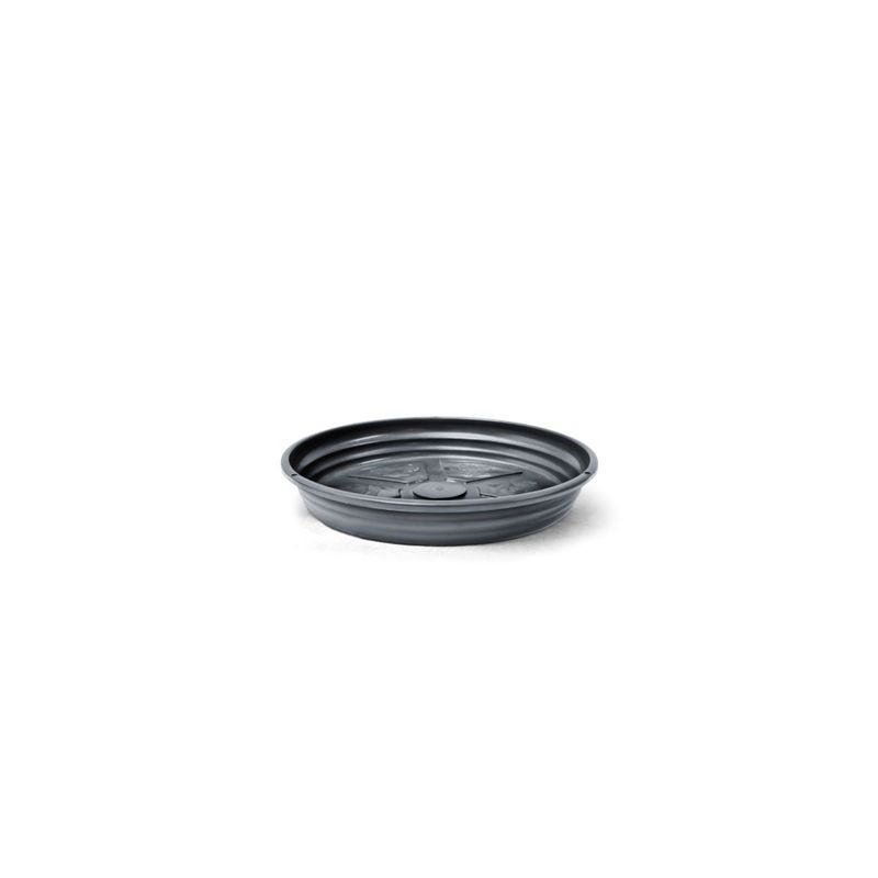 Prato Nutriplan Redondo de Pl stico para Vaso Cor Preto N2 0