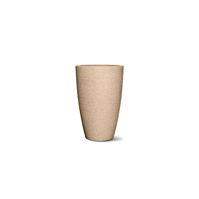 Vaso Nutriplan Grafiato C nico para Plantas Cor Areia 48cm 0