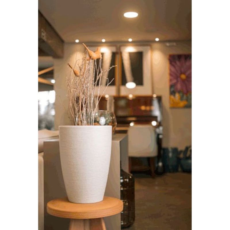 Vaso Nutriplan Grafiato C nico para Plantas Cor Areia 48cm 1