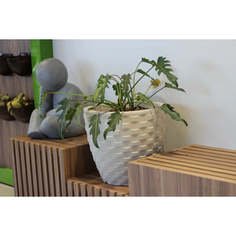 Vaso Nutriplan Elo Redondo para Plantas Cor Preto 22cm 1
