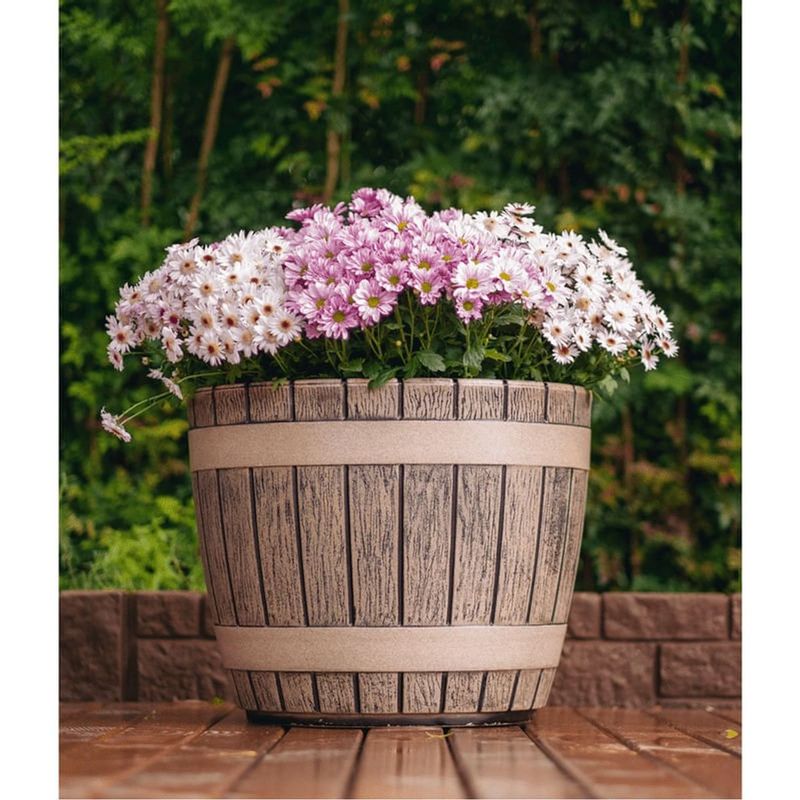 Vaso Nutriplan Tina Redondo Cor Envelhecido 34cm 1