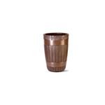 Vaso Nutriplan Tina C nico para Plantas Cor Carvalho 60cm 0