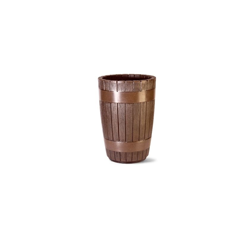 Vaso Nutriplan Tina C nico para Plantas Cor Carvalho 60cm 0