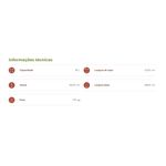 Vaso Nutriplan Tina C nico para Plantas Cor Carvalho 60cm 3