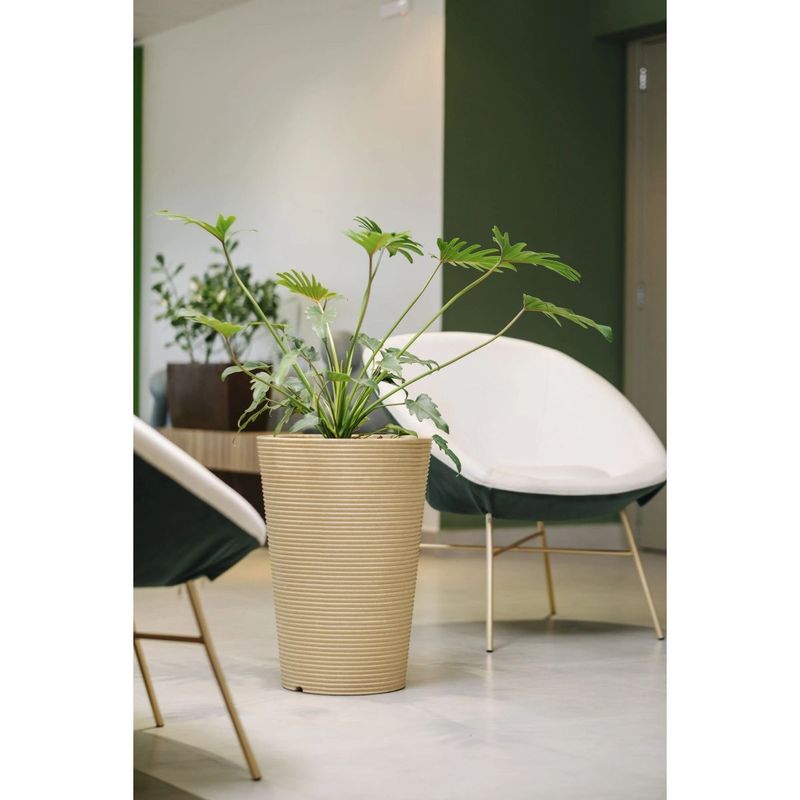 Vaso Nutriplan Riscatto C nico para Plantas Cor Granito 55cm 1