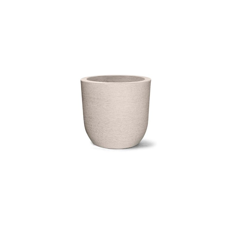 Vaso Nutriplan Grafiato Redondo para Plantas Cor Cimento 28cm  0