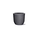 Vaso Nutriplan Grafiato Redondo para Plantas Cor Preto 28cm  0