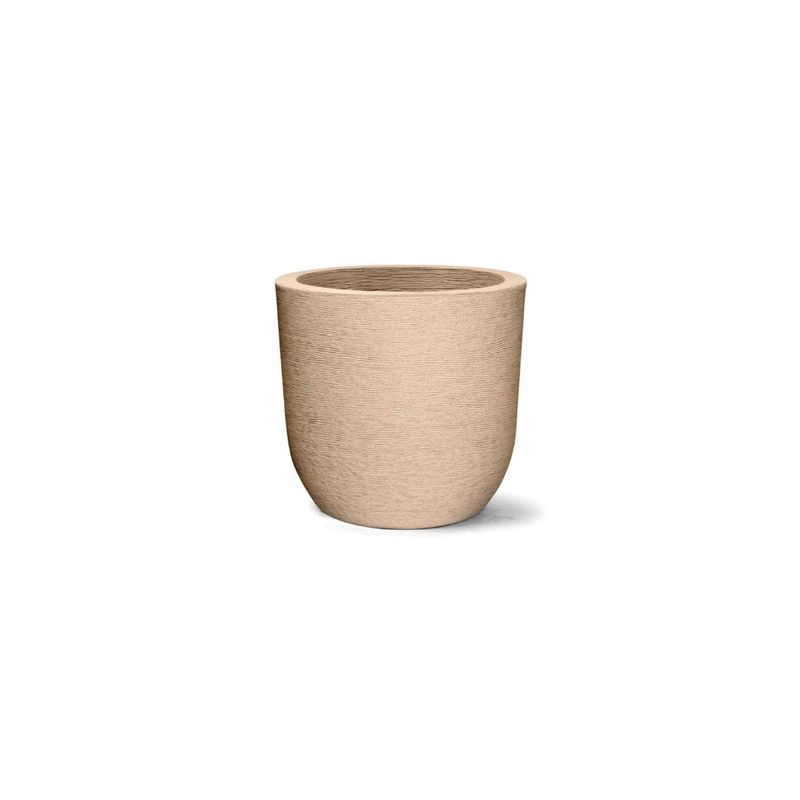 Vaso Nutriplan Grafiato Redondo para Plantas Cor Areia 40cm  0