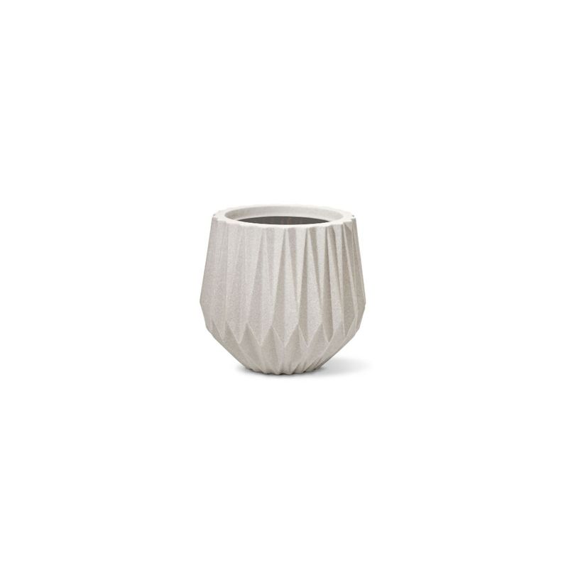 Vaso Nutriplan Origami Redondo para Plantas Cor Cimento 22cm 0