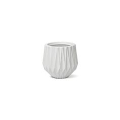 Vaso Nutriplan Origami Redondo para Plantas Cor Branco 22cm