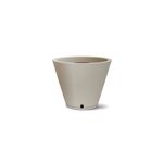 Vaso Nutriplan Petra Cone com Prato para Plantas Cor Cimento 30cm 0